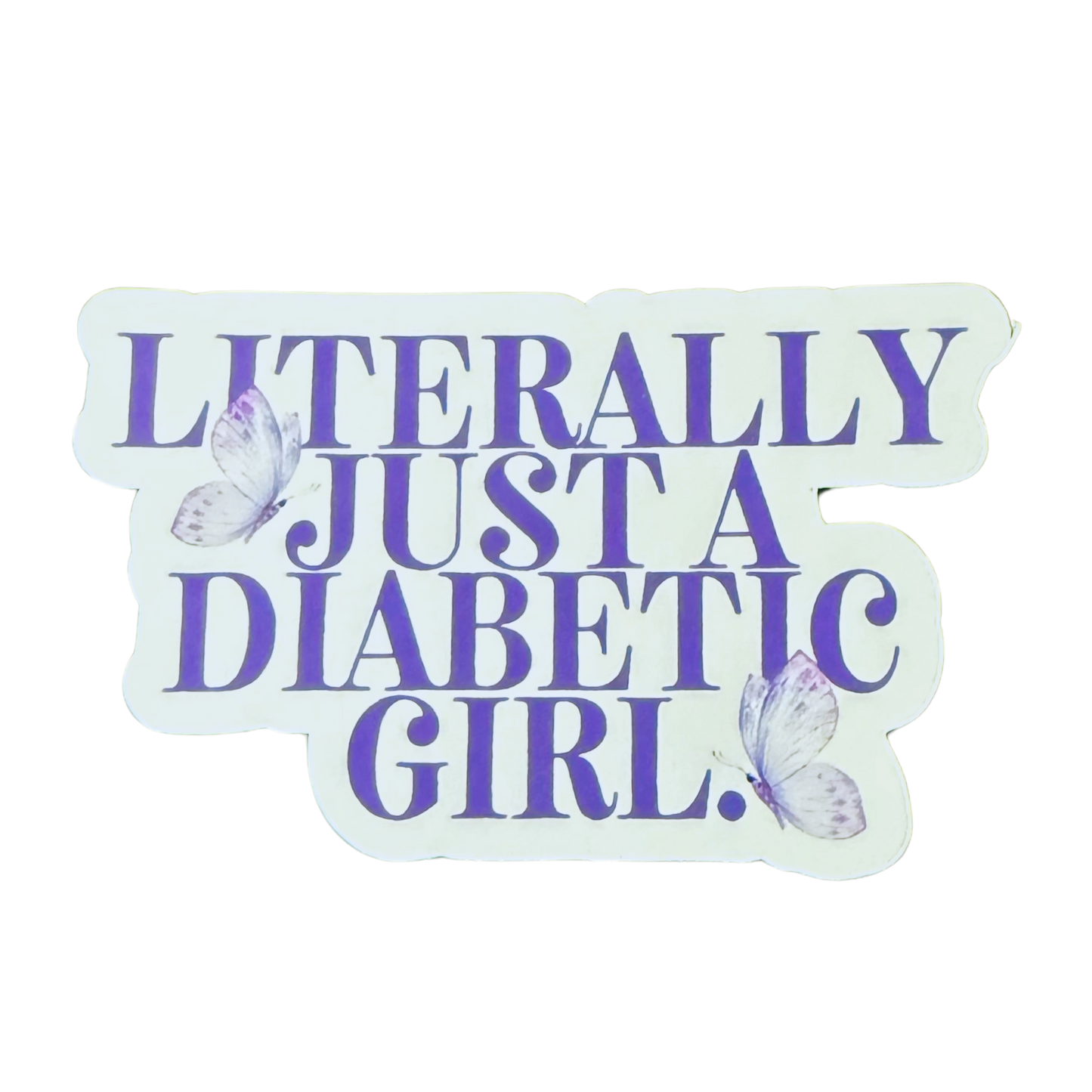 literally just a diabetic girl sticker