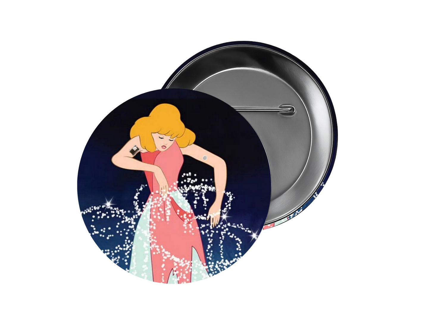 CINDERELLA diabetic princess button