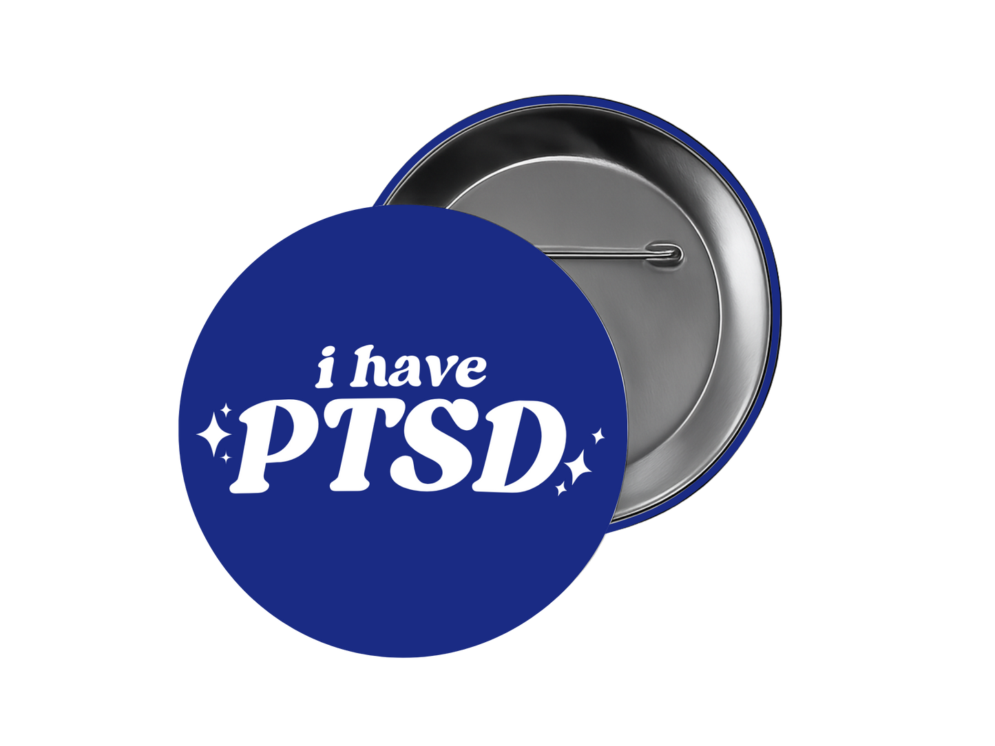PTSD sparkle medical id button