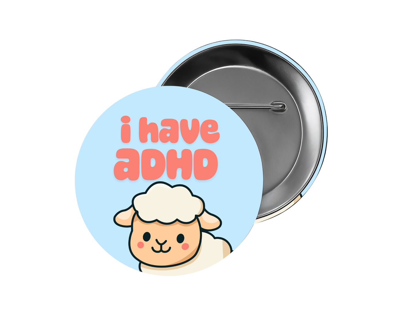 ADHD cute medical id button