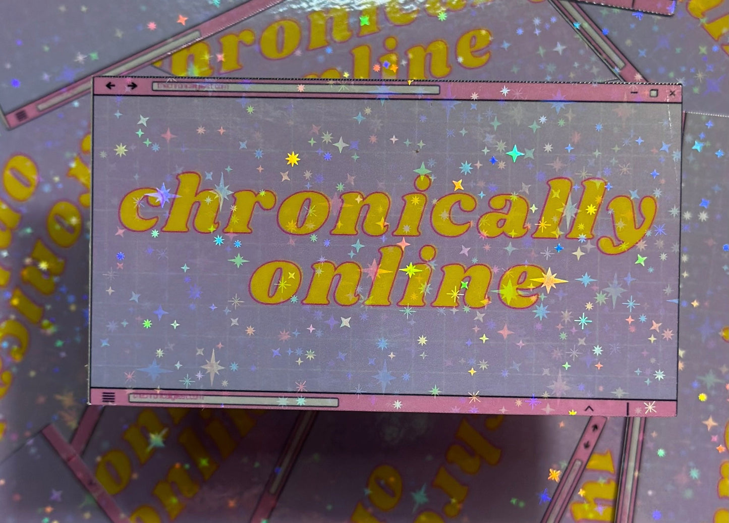 Chronically Online Sticker