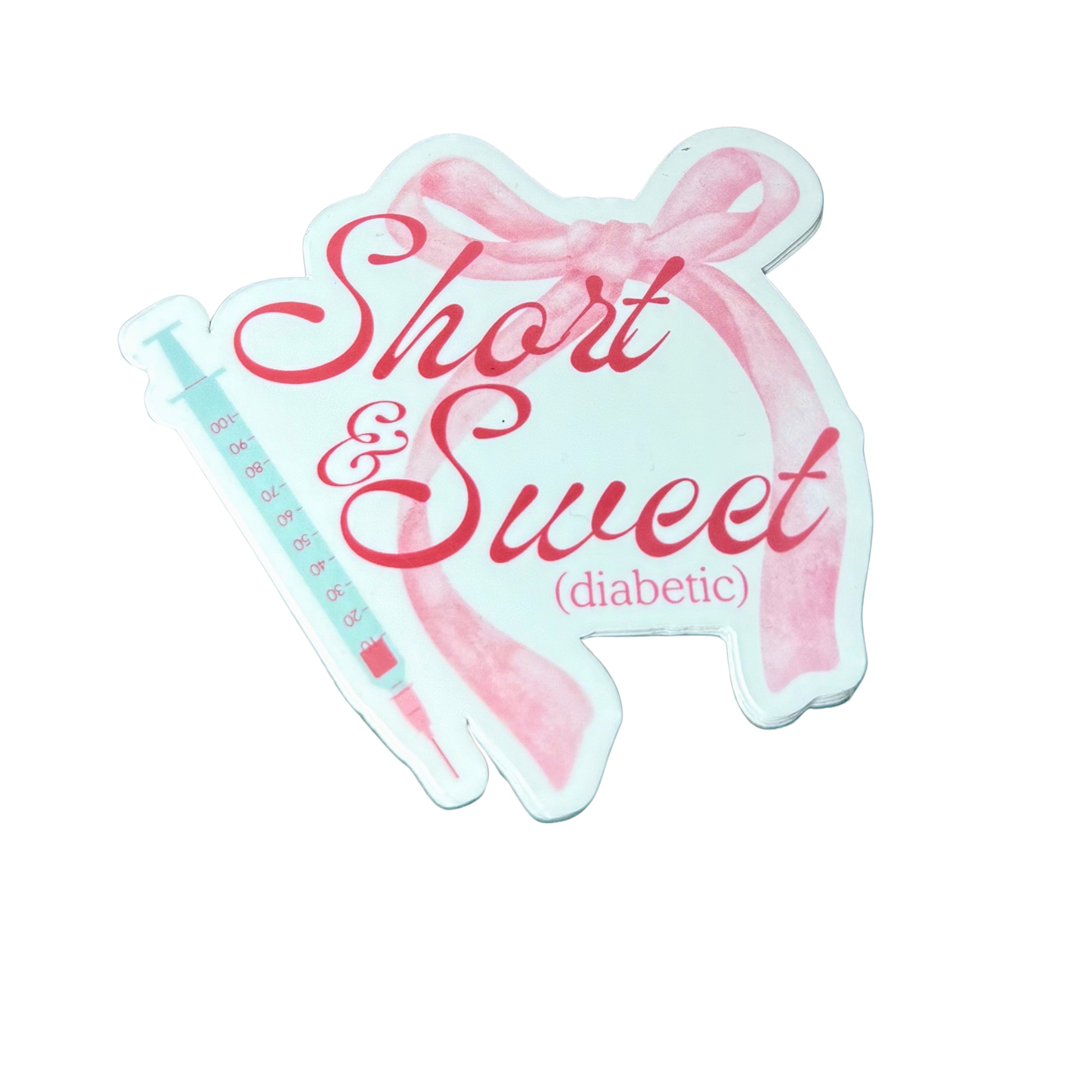 short & sweet (diabetic) sticker