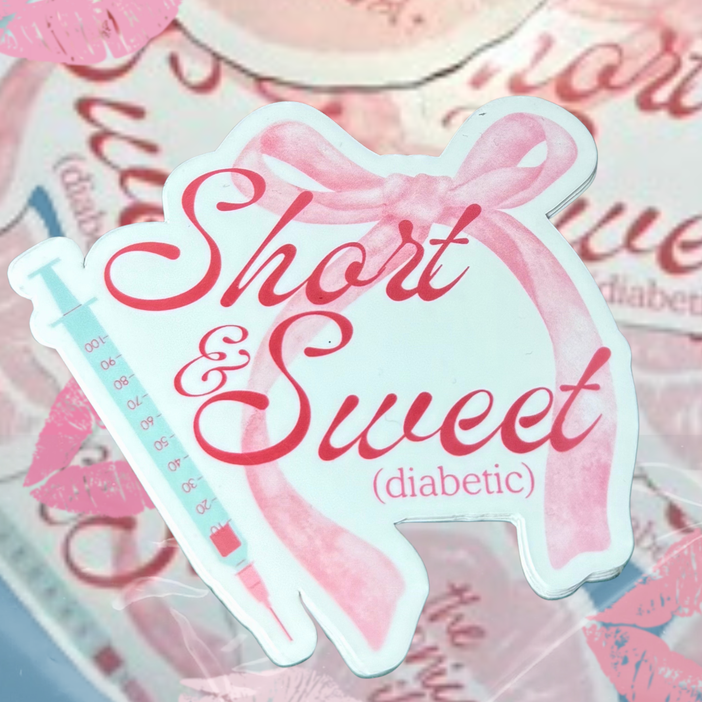 short & sweet (diabetic) sticker