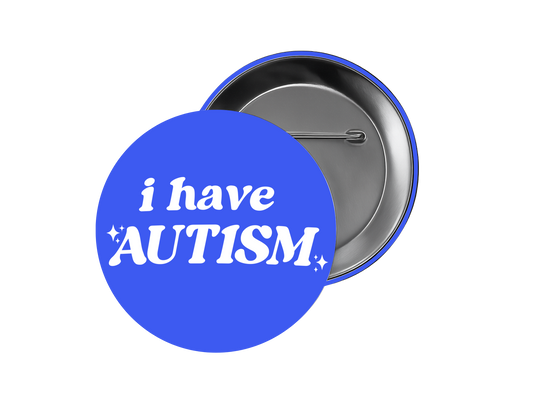 AUTISM sparkle medical id button