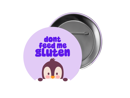 DONT FEED ME GLUTEN gluten allergy cute medical id button