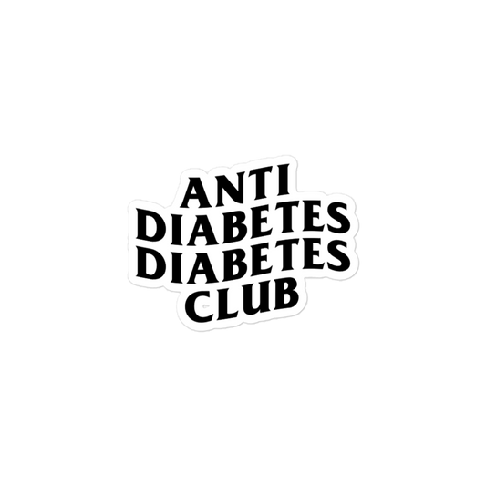 ANTI DIABETES DIABETES CLUB sticker