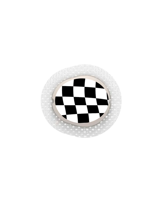 checkered wave sensor sticker